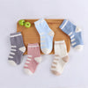 Weiche Baumwollsocken für Jungen und Mädchen für Babys (5 Paare/Packung) - Streifen