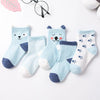 Weiche Baumwollsocken für Jungen und Mädchen für Babys (5 Paare/Packung) - Karikatur, Xiao Gou