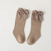Baby Mädchen Socken Kleinkind - Spanischer Stil - Schleife Baumwolle - Hellbraun
