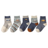5 Paar Cartoon Kindersocken für vier Jahreszeiten - Stil 3
