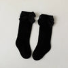 Baby Mädchen Socken Kleinkind - Spanischer Stil - Schleife Baumwolle - Schwarz