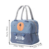 1pc Cute Insulation Lunch Box Portable Fridge Thermal Bag 3D Cartoon Pattern Bento Bag For Teenagers Workers At School Canteen - 1peace blue