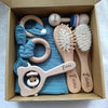 Personalisiertes Badespielzeug-Geschenkset mit Namen für Neugeborene - 606