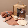 Newborn Gifts - Soft Touch 5 PC's - OMOMA-BOX-006 - 5PCS Bear set