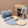 Newborn Gifts - Soft Touch 5 PC's - OMOMA-BOX-006 - 5PCS Blue Set