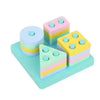 لعبة منتسوري خشبية - مكعبات بناء - WT314