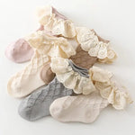 5 أزواج - جوارب بنات أطفال للربيع والخريف - OMOMA