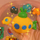 لعبة حمام الطفل - ألعاب مائية مطاطية على اشكال ادوات وحيوانات