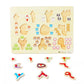 28Pcs Arabic Alphabet Wood Puzzle