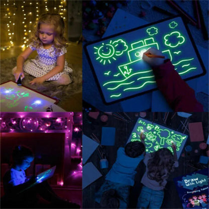 Luminous DIY Drawing Board Educational Toy (A3-A5 Large )