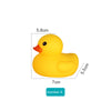 Cute Little Yellow Duck with Squeeze Sound Bath Toy - E