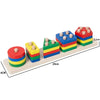 Kids Montessori Wooden Sorting and Stacking Toys - Random Color