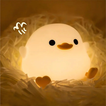 Duck Silicone Night Light for Children with Timer (Usb recharging)