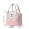 1pc Cute Insulation Lunch Box Portable Fridge Thermal Bag 3D Cartoon Pattern Bento Bag For Teenagers Workers At School Canteen - 1peace pink