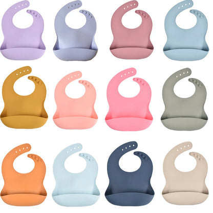 Silicone Bibs for Kids - Feeding Bibs