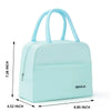 1pc Portable Insulation Bag Office Worker Lunch Box Bag With Thickened Aluminum Foil Picnic Bento Bag - 1pc Blue