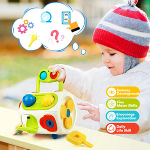 Montessori Busy Cube Toys for Toddler