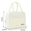 1pc Portable Insulation Bag Office Worker Lunch Box Bag With Thickened Aluminum Foil Picnic Bento Bag - 1pc Beige