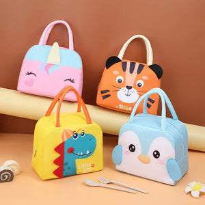 Tote Lunch Box Bag Cartoon 3D Three-Dimensional Insulation Student Lunch Bag Thickened Aluminum Foil Insulation