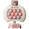Pocket Game For Kids, Quick Push Bubble Competitive Game Console Series Creative Decompression Game Console, Decompression Puzzl - Bear game console