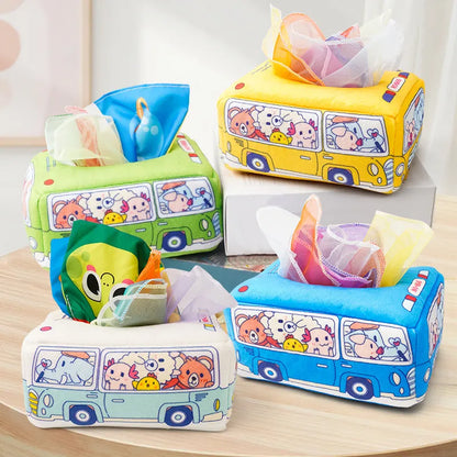 Montessori Toys - Pull Along Magic Tissue Box