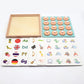 Montessori Memory Match Chess Game - 3D Puzzles - wooden