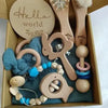 Personalized Name Newborn Bath Toy Gift Set, 8 Pcs - 808