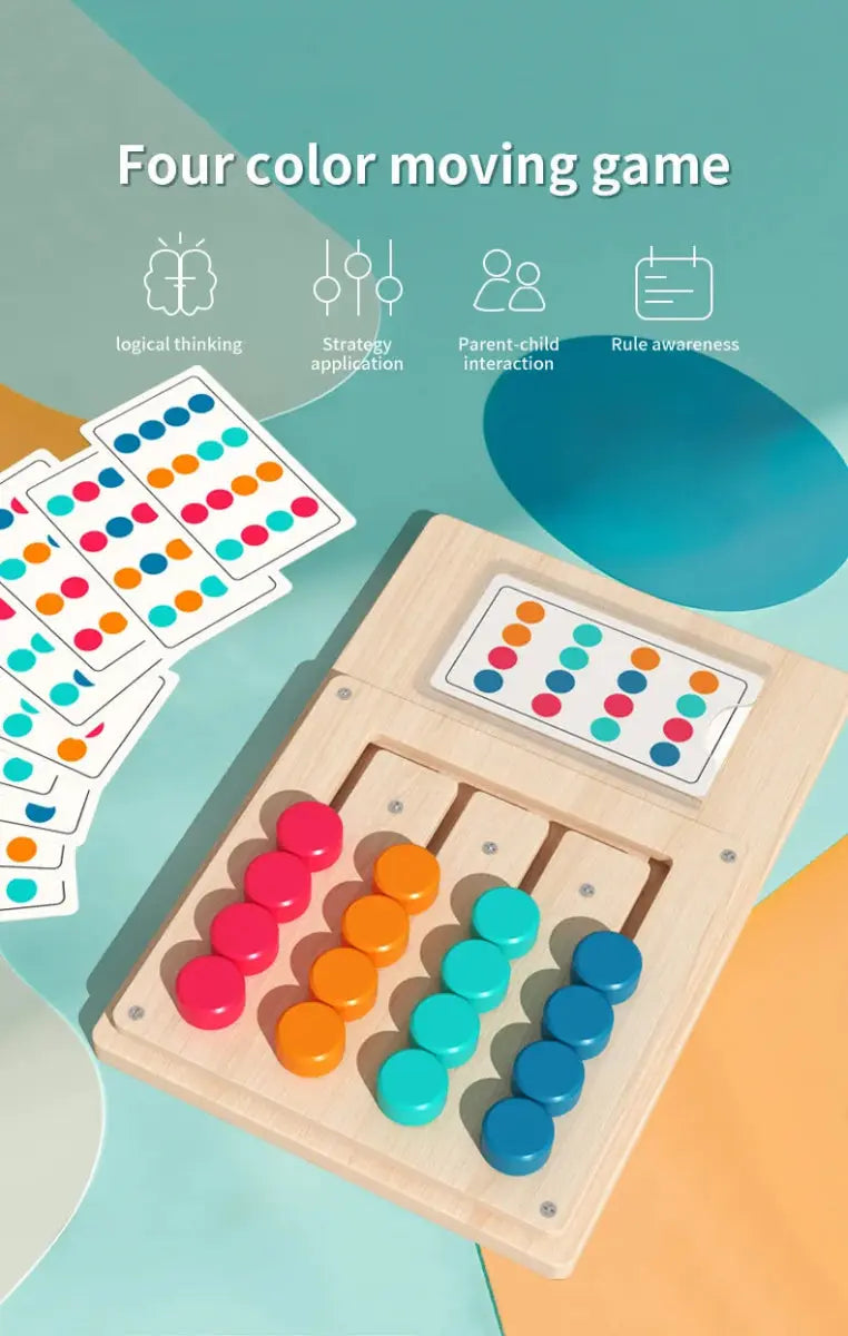 Montessori Wooden Shapes Puzzle - Logical Thinking - OMOMA