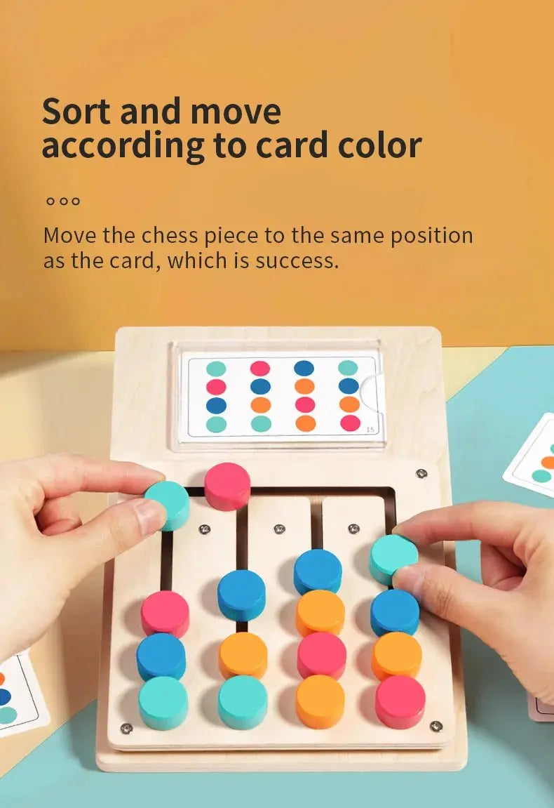 Montessori Wooden Shapes Puzzle - Logical Thinking - OMOMA