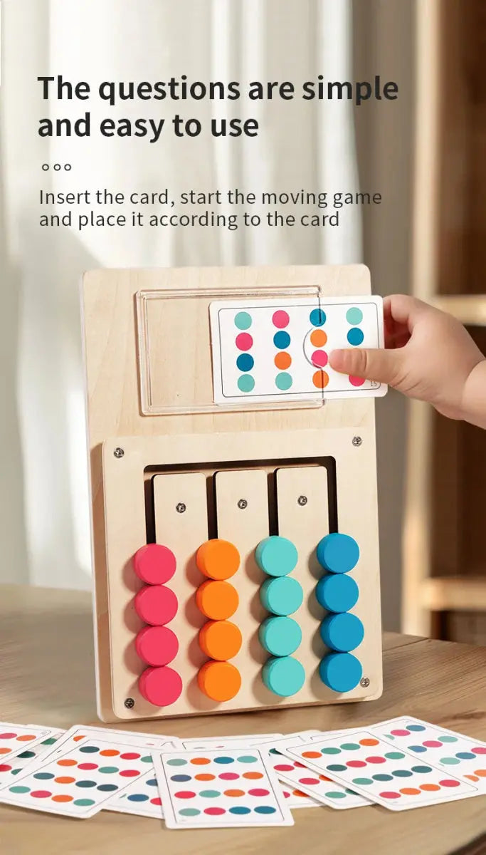 Montessori Wooden Shapes Puzzle - Logical Thinking - OMOMA