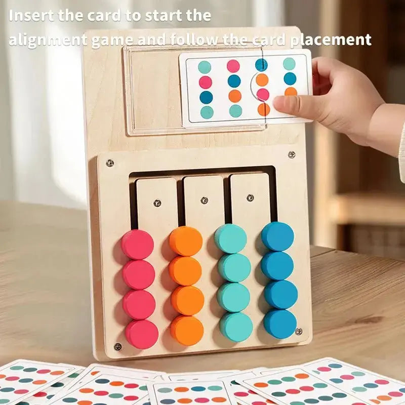 Montessori Wooden Shapes Puzzle - Logical Thinking - OMOMA