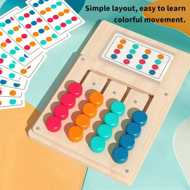 Montessori Wooden Shapes Puzzle - Logical Thinking - OMOMA