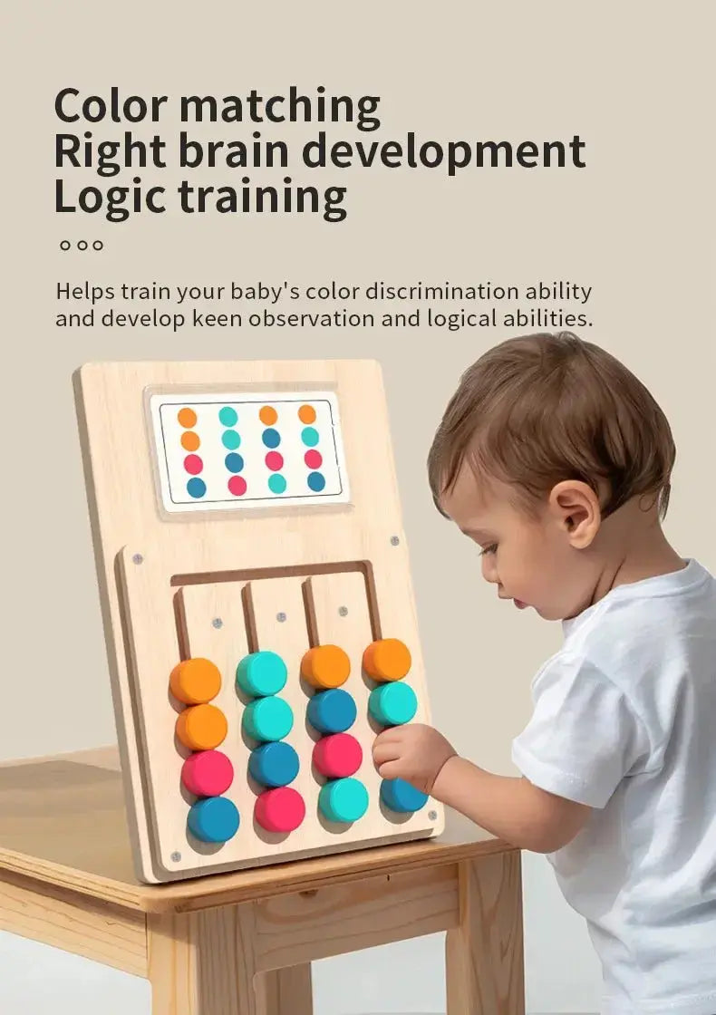 Montessori Wooden Shapes Puzzle - Logical Thinking - OMOMA