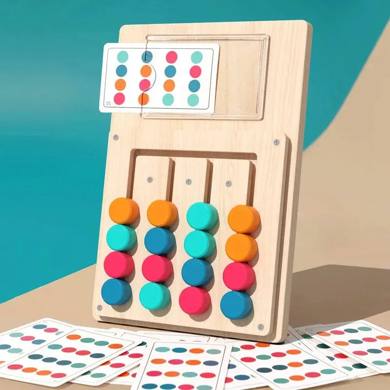 Montessori Wooden Shapes Puzzle - Logical Thinking - OMOMA