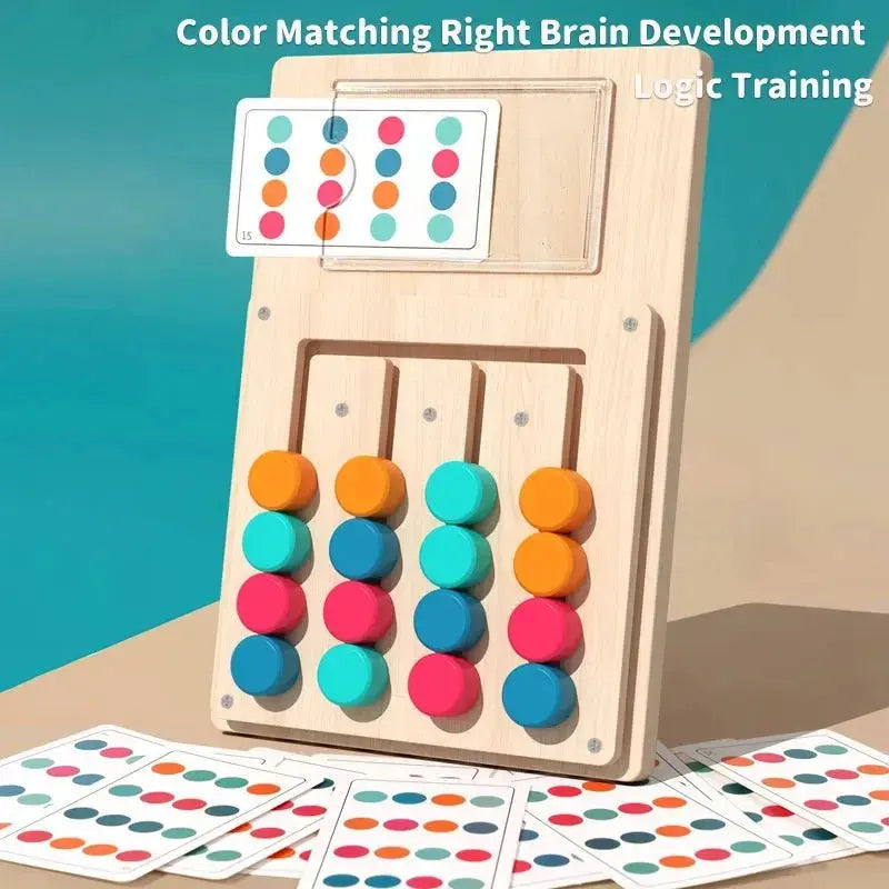 Montessori Wooden Shapes Puzzle - Logical Thinking - OMOMA