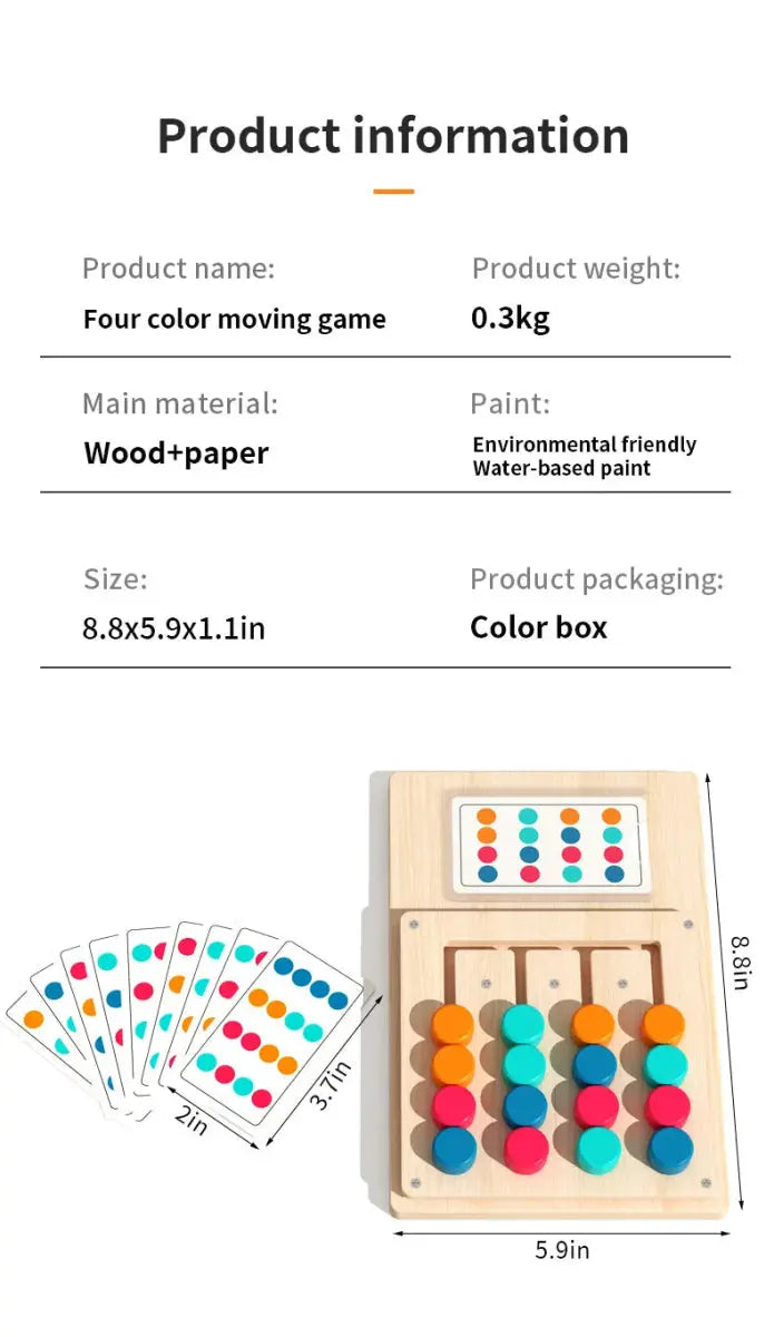 Montessori Wooden Shapes Puzzle - Logical Thinking - OMOMA