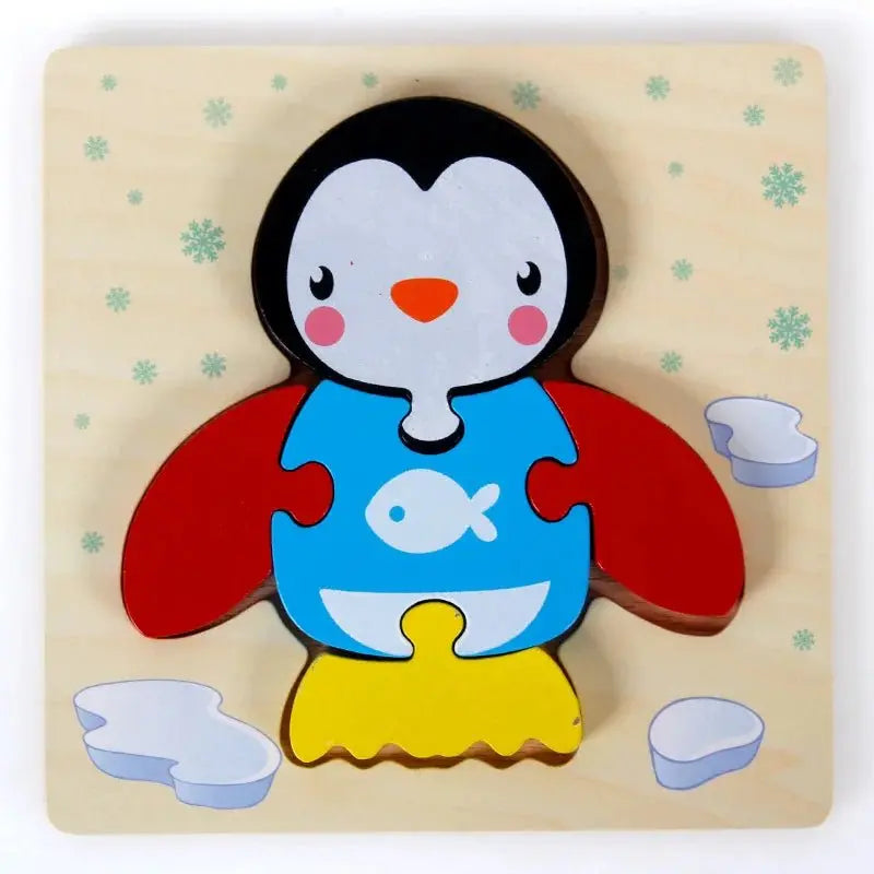 أحجية بسيطة للأطفال - حيوانات ومركبات - OMOMA