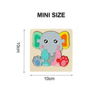 أحجية بسيطة للأطفال - حيوانات ومركبات - OMOMA