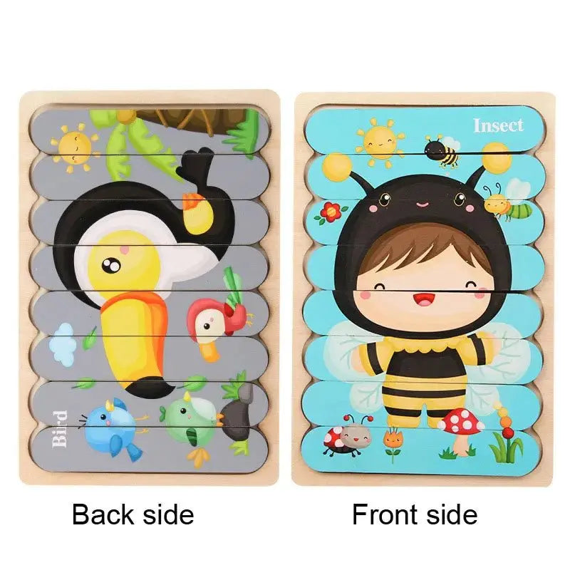 أحجية خشبية منتسوري للأطفال - OMOMA