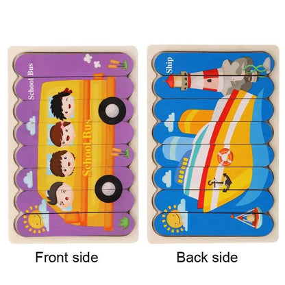 أحجية خشبية منتسوري للأطفال - OMOMA