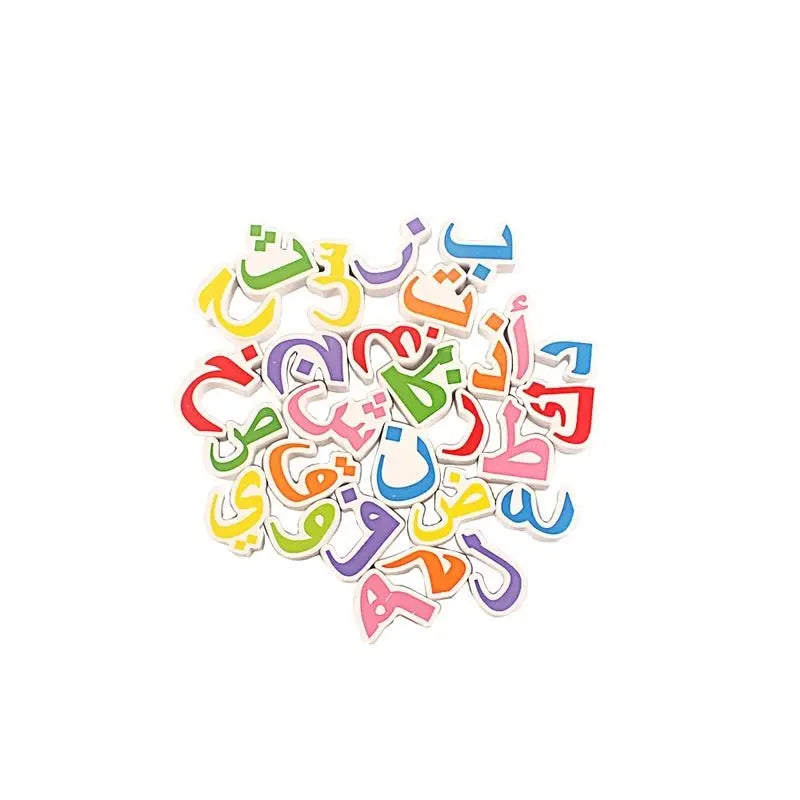 ألعاب أحجية الحروف الأبجدية العربية الكبيرة - خشبية - OMOMA