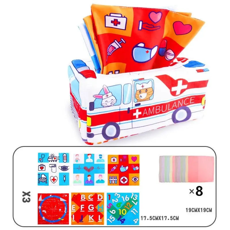 ألعاب منتسوري صندوق المناديل السحري - OMOMA