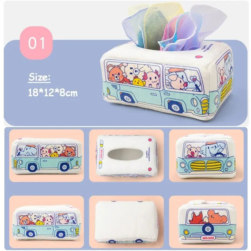 ألعاب منتسوري صندوق المناديل السحري - OMOMA