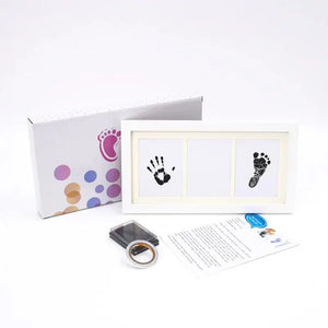 إطار صور بصمة يد/قدم تذكارية للمولود الجديد بالحبر - OMOMA