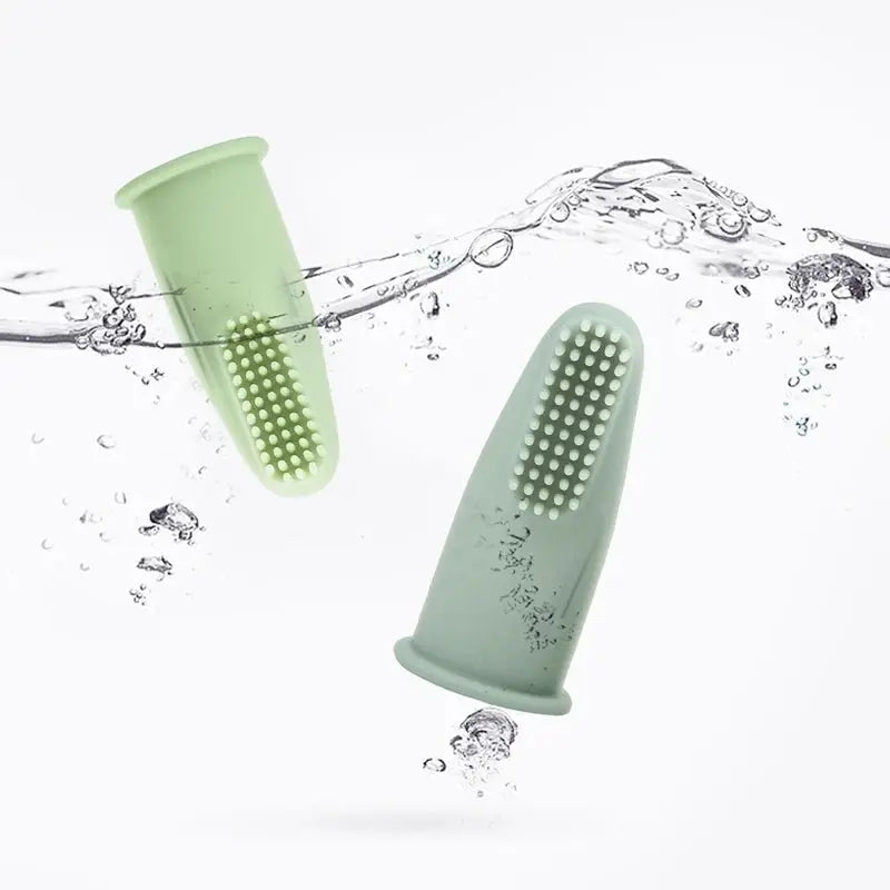 فرشاة أسنان إصبع ناعمة للطفل (خالية من BPA - 3 قطع) - OMOMA