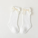 جوارب طفلة صغيرة - نمط إسباني - قطن بفيونكة - OMOMA