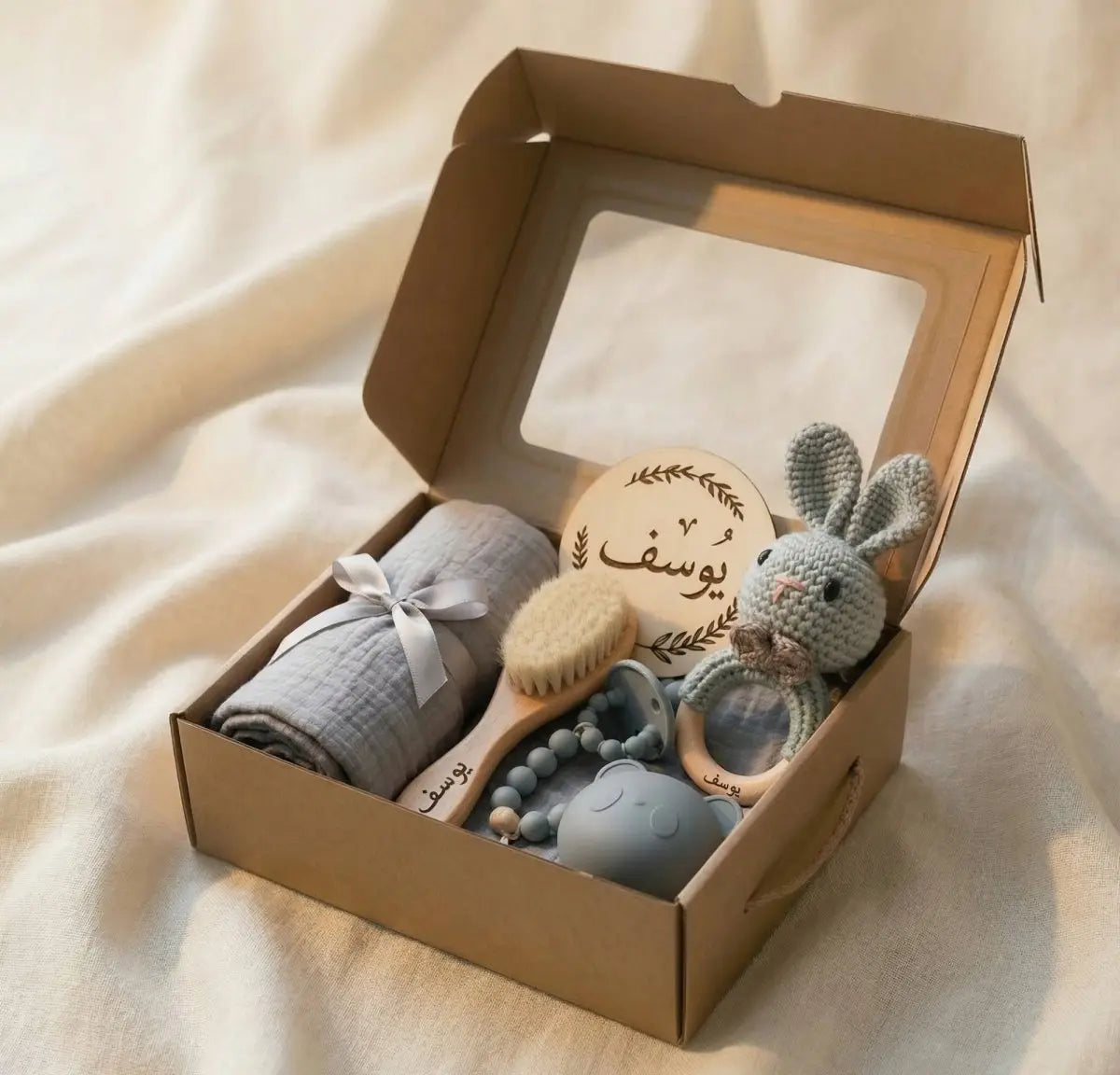 هدية المولود الجديد - صندوق استحمام الطفل - OMOMA - BOX - 003 - OMOMA