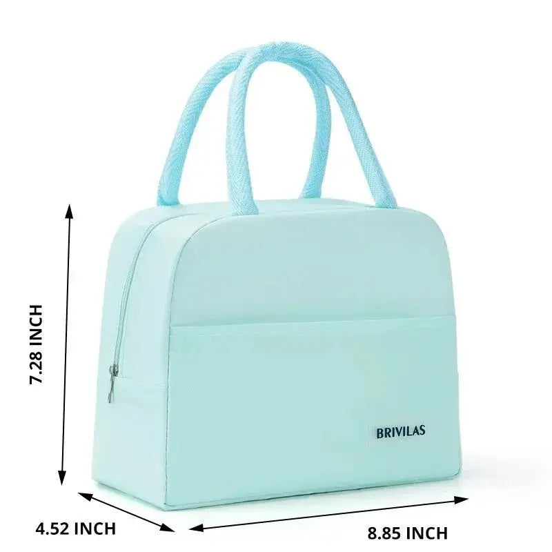 حقيبة عزل محمولة قطعة واحدة، حقيبة صندوق غداء للموظفين مع رقائق ألمنيوم سميكة، حقيبة بينتو للنزهات - OMOMA