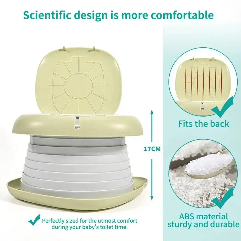 قعادة محمولة على شكل قطة لطيفة، مرحاض أطفال قابل للطي - OMOMA