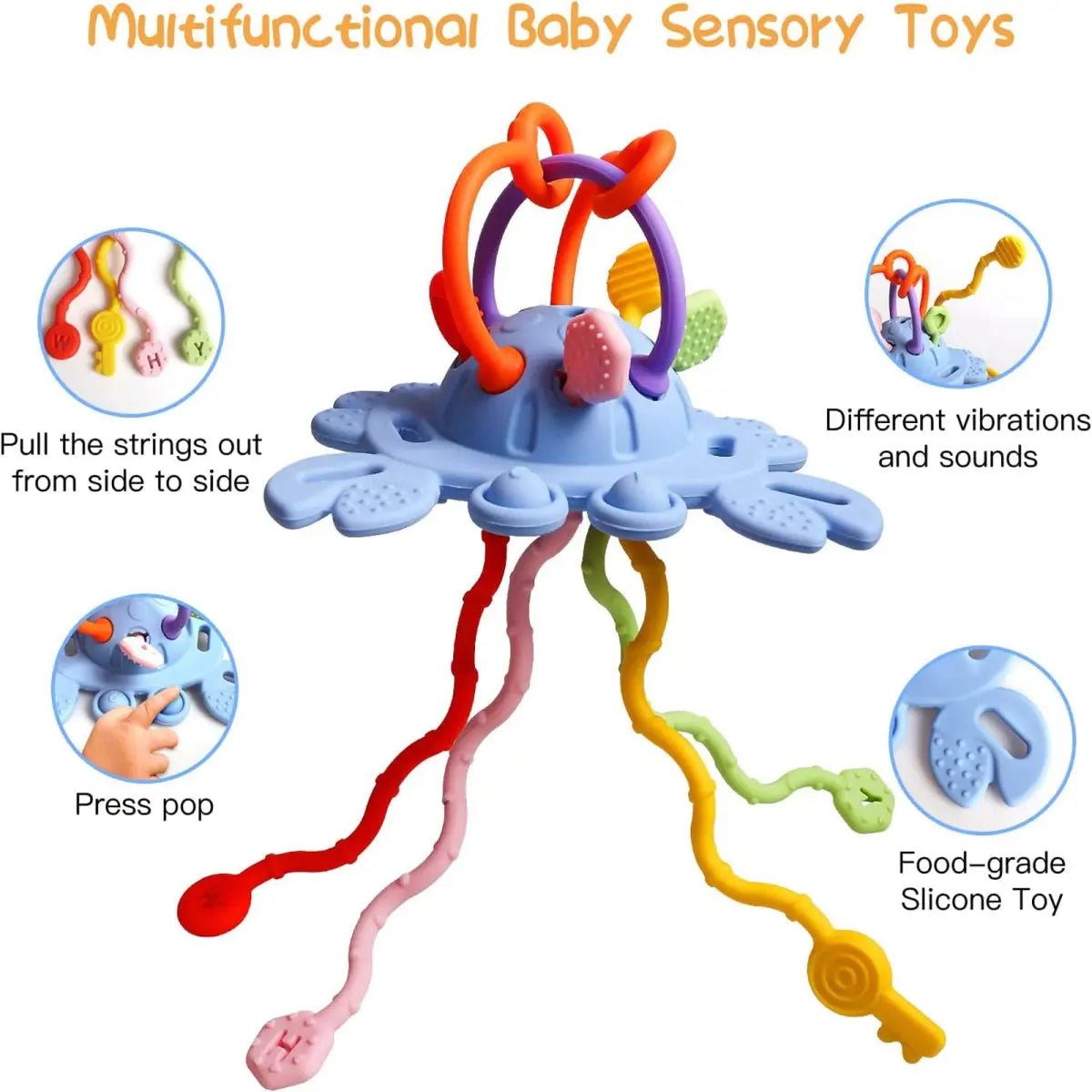 لعبة عضاضة أطفال سيليكون على شكل جهاز تحكم عن بعد - OMOMA